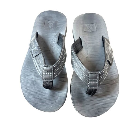 High Tide Girls Flip Flops Black Size 2 - Picture 1 of 7